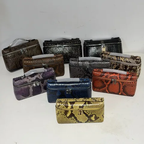 Python Leather 19cm Top Handle Bag Collection WPB002