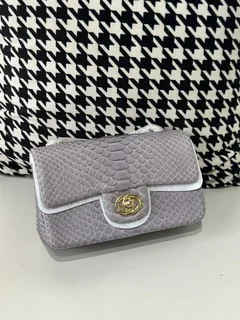Python Leather 20cm Chain Shoulder Bag Collection WPB004 image 2