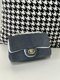 Python Leather 20cm Chain Shoulder Bag Collection WPB004 image 5