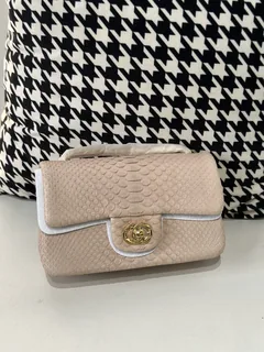 Python Leather 20cm Chain Shoulder Bag Collection WPB004 image 6