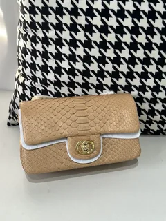 Python Leather 20cm Chain Shoulder Bag Collection WPB004 image 8