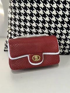 Python Leather 20cm Chain Shoulder Bag Collection WPB004 image 9