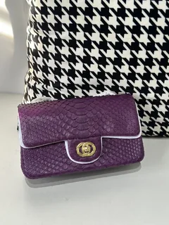 Python Leather 20cm Chain Shoulder Bag Collection WPB004 image 10