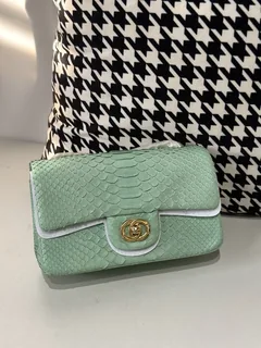 Python Leather 20cm Chain Shoulder Bag Collection WPB004 image 11