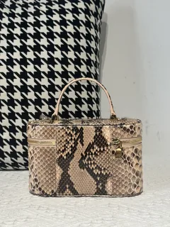 Python Leather Natural Pattern Gold Hardware Bag Collection WPB011 image 2