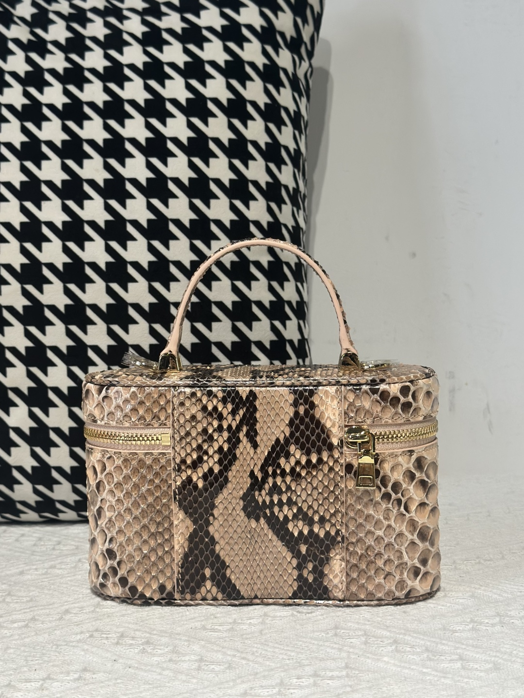 Python Leather Natural Pattern Gold Hardware Bag Collection WPB011 photo 2