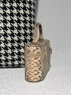 Python Leather Natural Pattern Gold Hardware Bag Collection WPB011 image 4