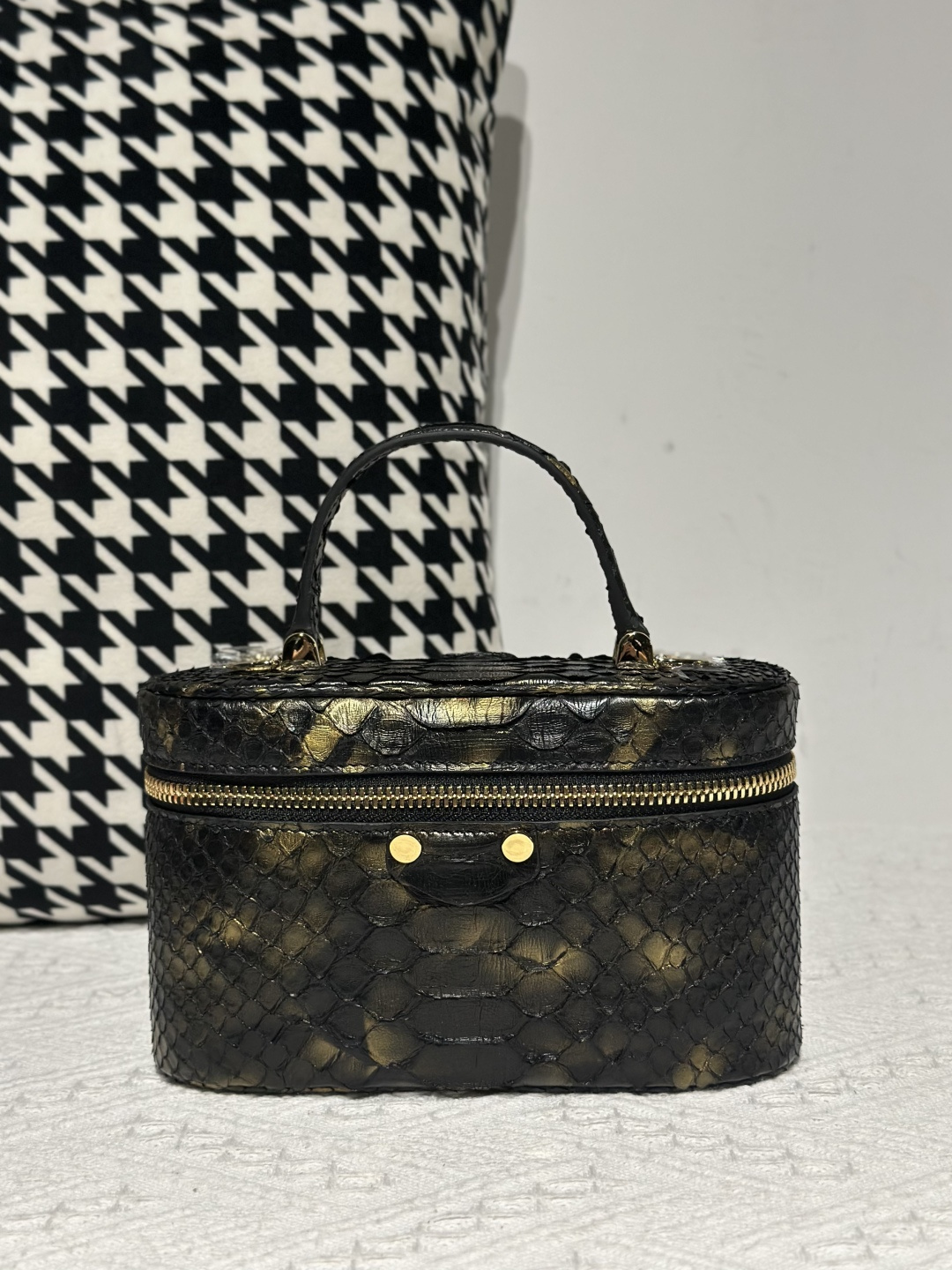 Python Leather Gold Hardware Bag Collection WPB012