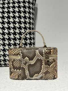 Python Leather Orange Natural Pattern Gold Hardware Bag Collection WPB013 image 2