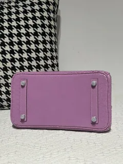 Python Leather Purple Silver Hardware Bag Collection WPB017 image 6