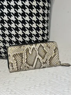 Python Leather Clutch Bag WPB020 image 2