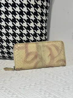 Python Leather Clutch Bag WPB020 image 4