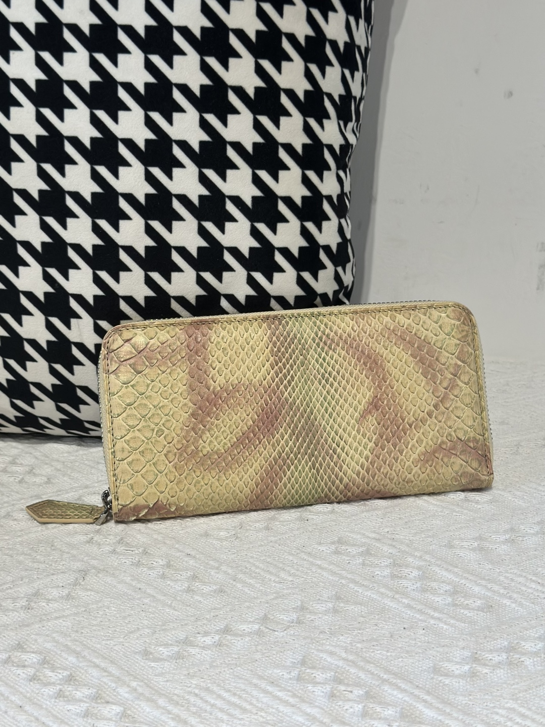 Python Leather Clutch Bag WPB020 photo 4