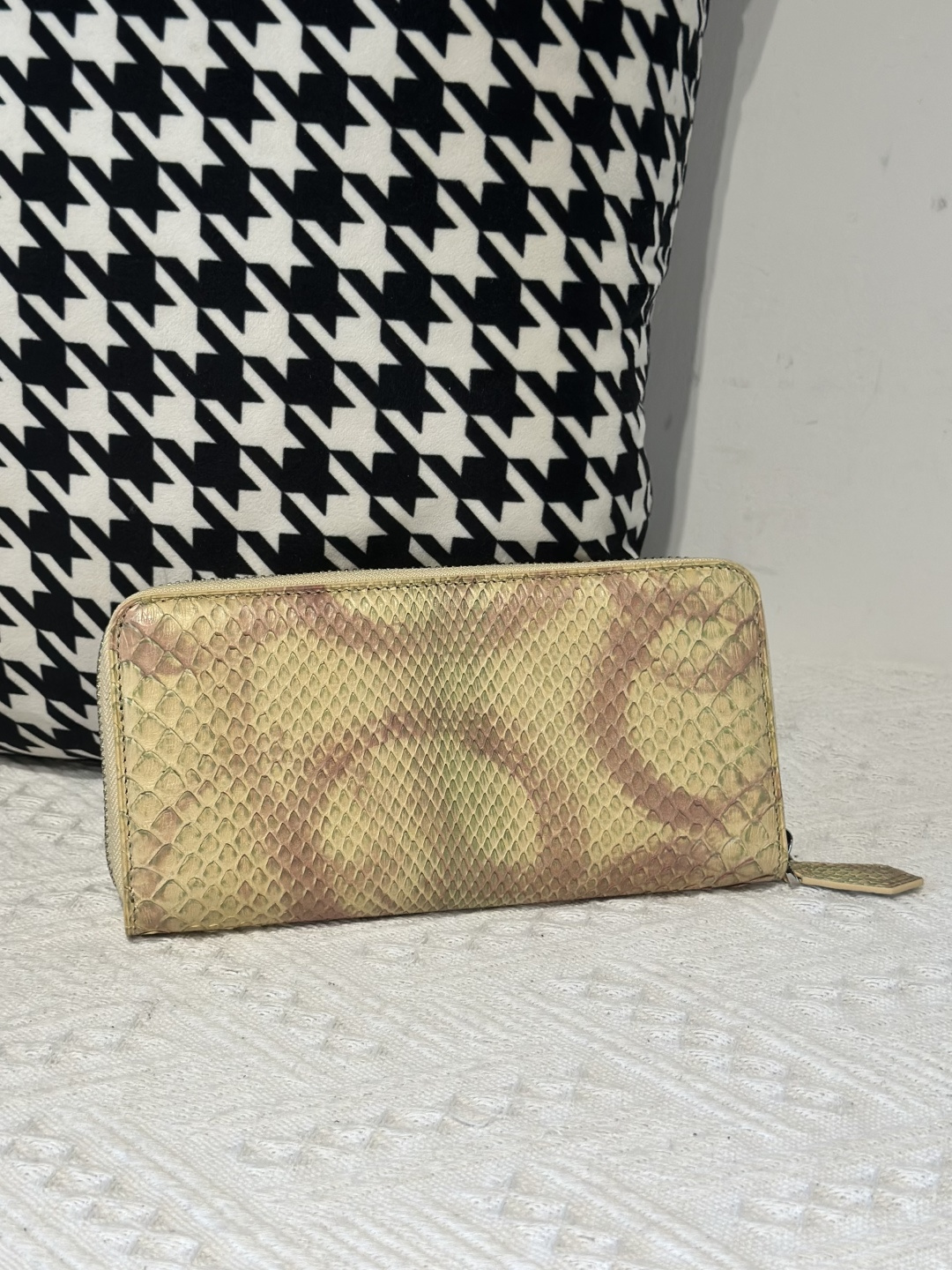 Python Leather Clutch Bag WPB020 photo 5