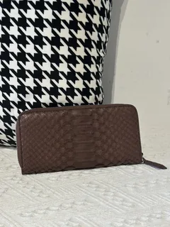 Python Leather Clutch Bag WPB020 image 8