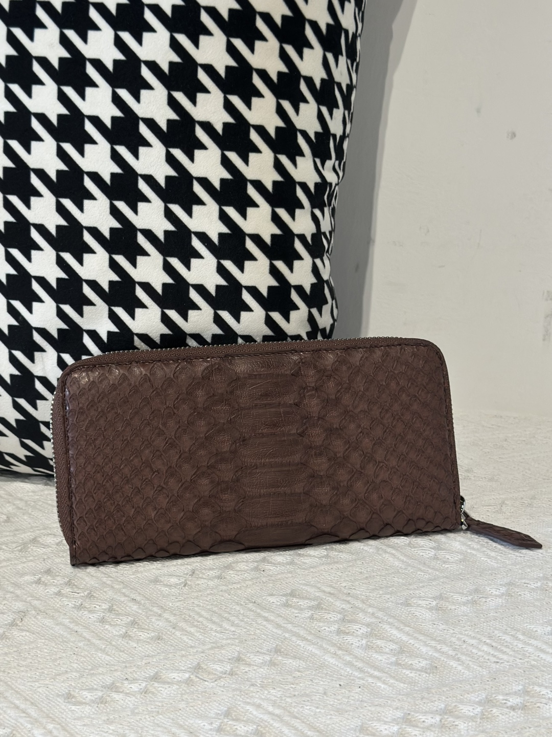 Python Leather Clutch Bag WPB020 photo 8