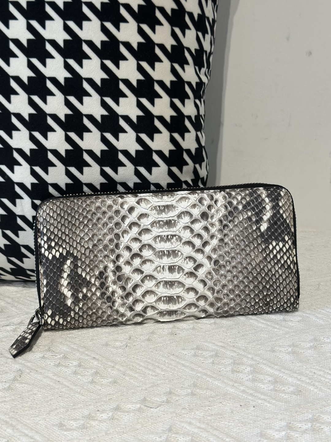 Python Leather Clutch Bag WPB020 photo 13