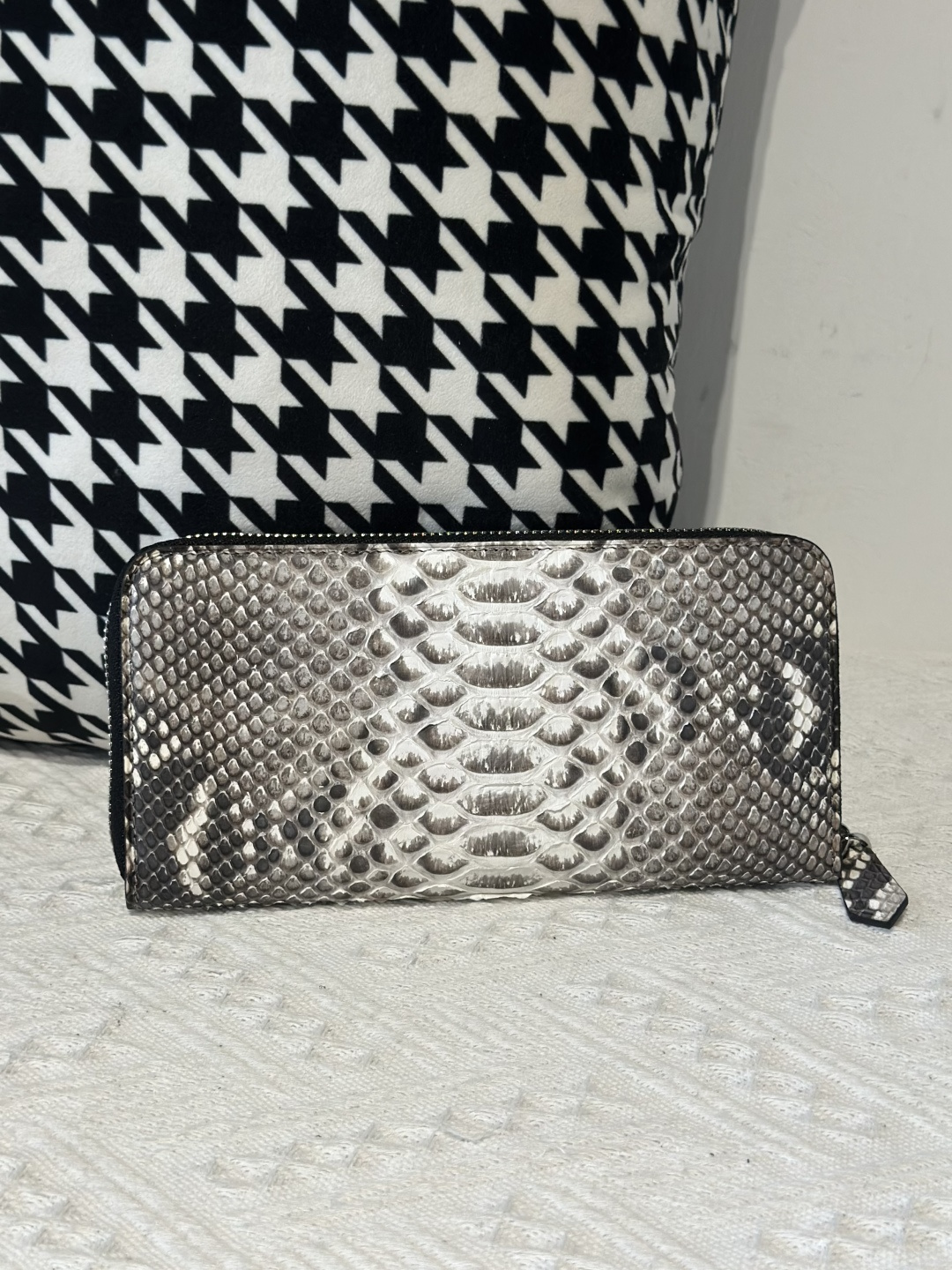 Python Leather Clutch Bag WPB020 photo 14