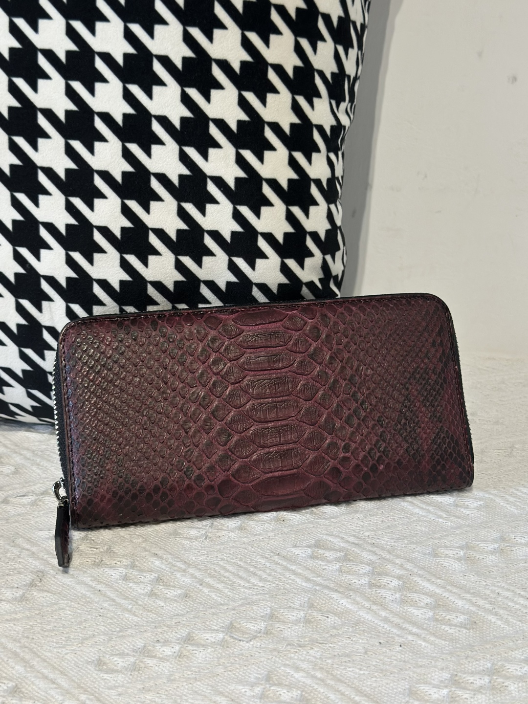 Python Leather Clutch Bag WPB020 photo 16