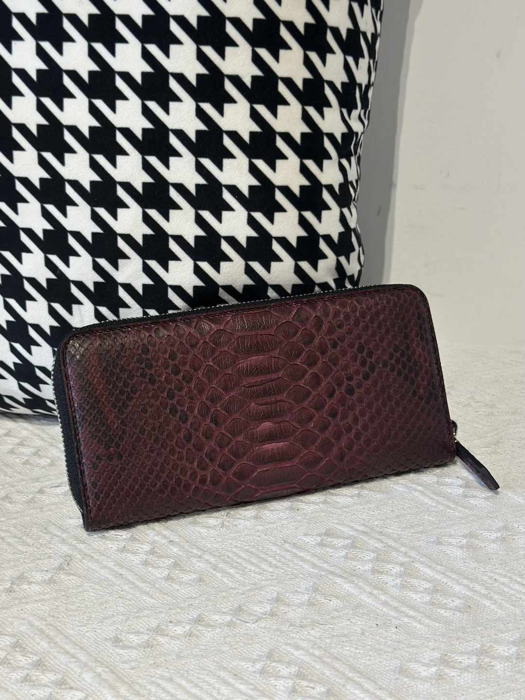 Python Leather Clutch Bag WPB020 photo 17