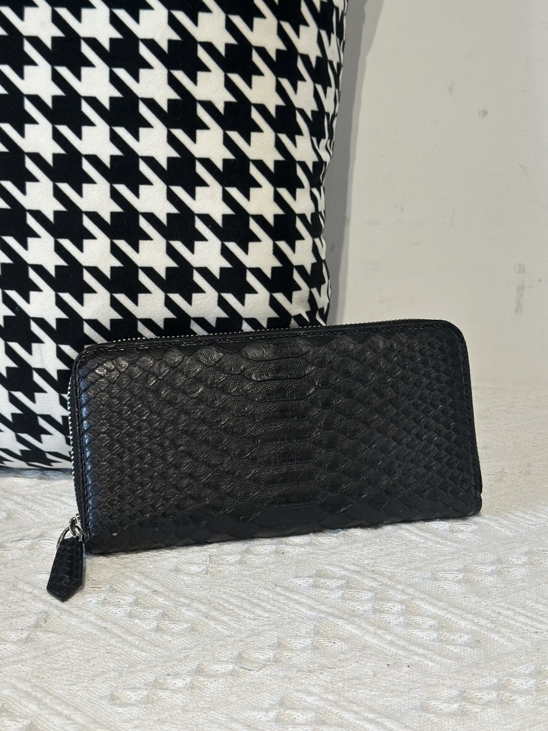 Python Leather Clutch Bag WPB020 photo 19