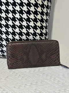 Python Leather Clutch Bag WPB020 image 23