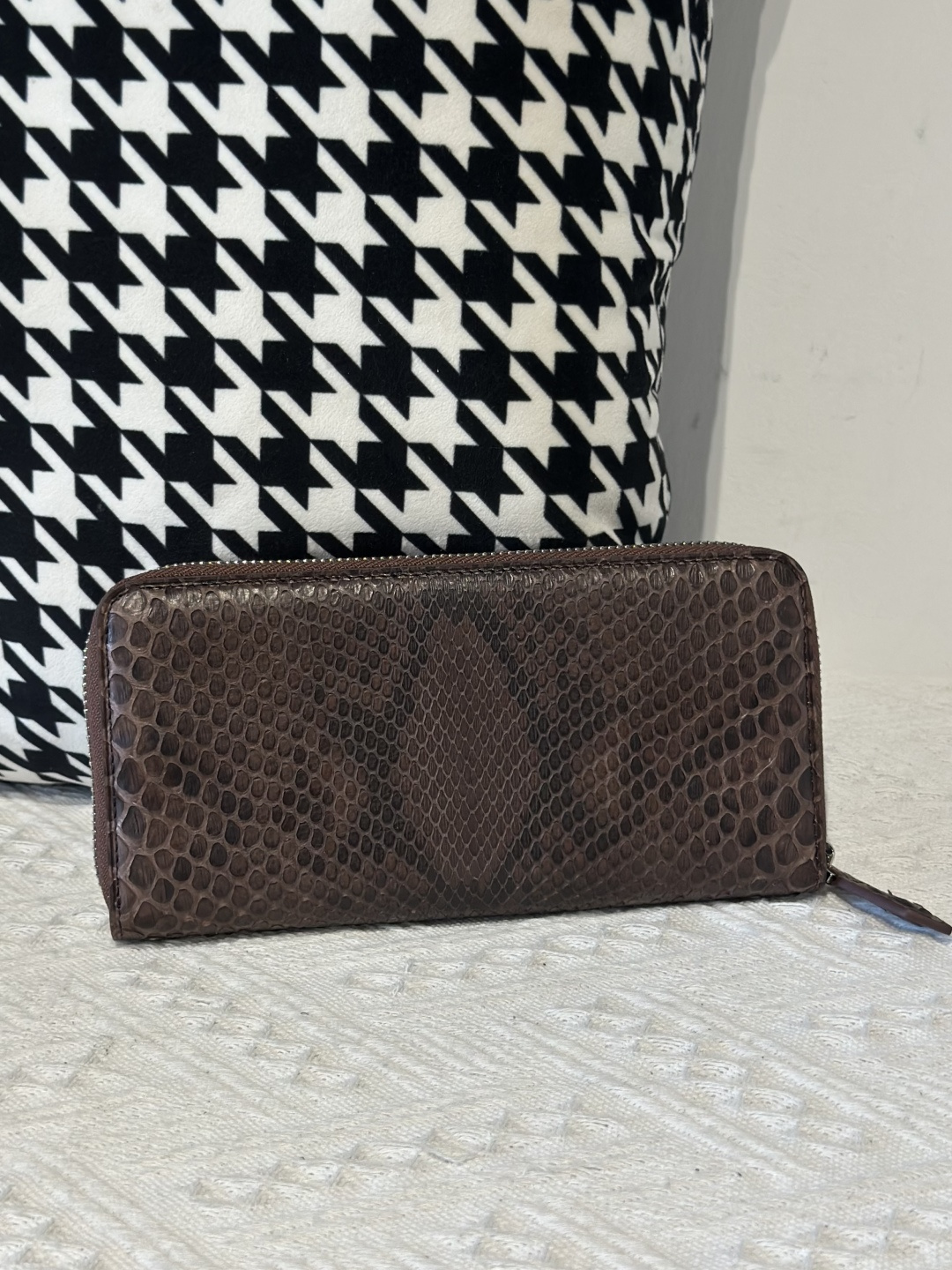 Python Leather Clutch Bag WPB020 photo 23