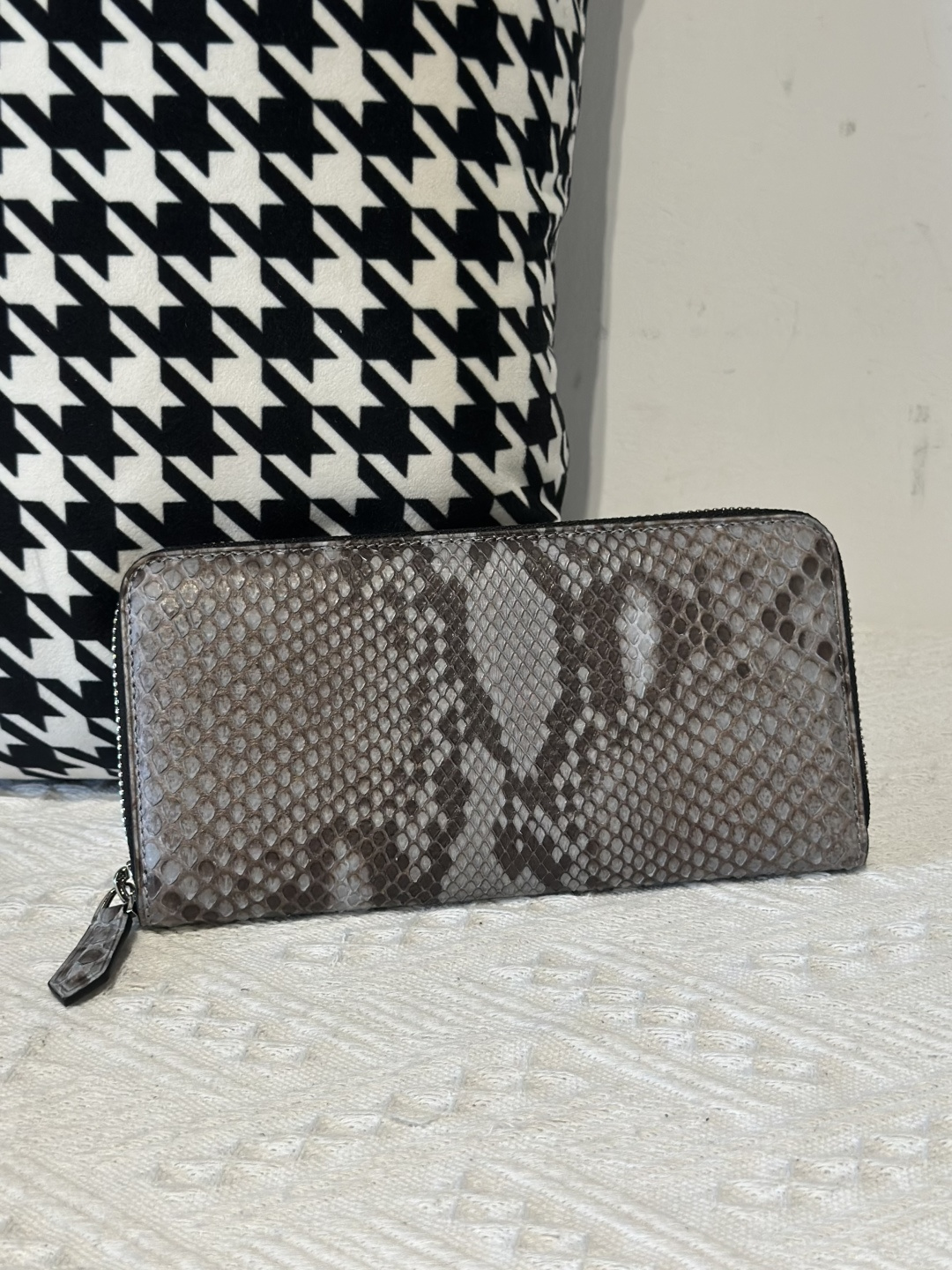 Python Leather Clutch Bag WPB020 photo 25
