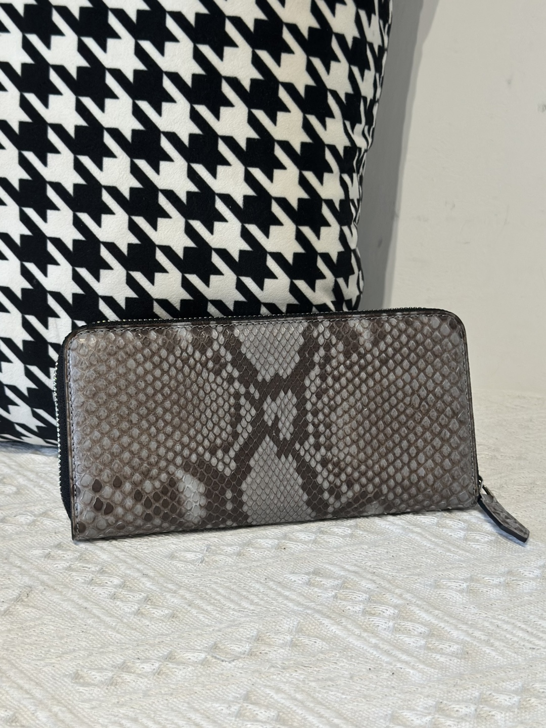 Python Leather Clutch Bag WPB020 photo 26