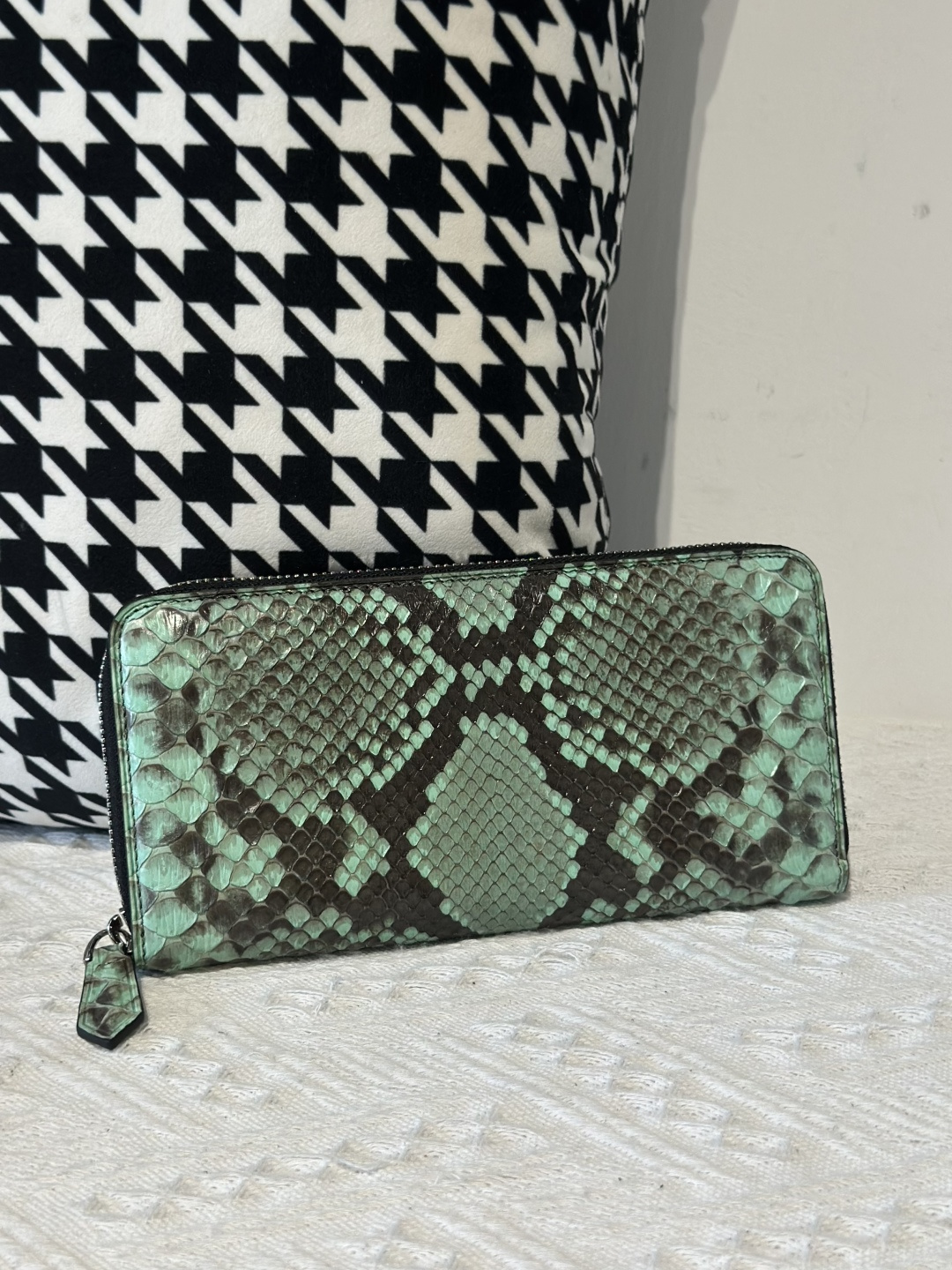 Python Leather Clutch Bag WPB020 photo 28