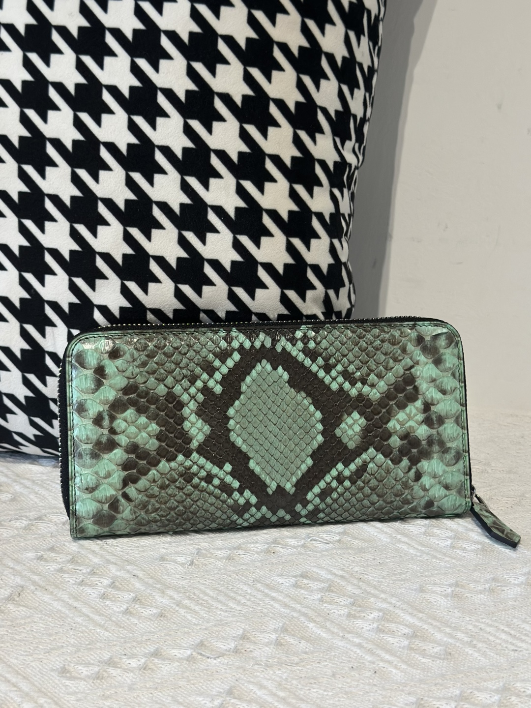 Python Leather Clutch Bag WPB020 photo 29