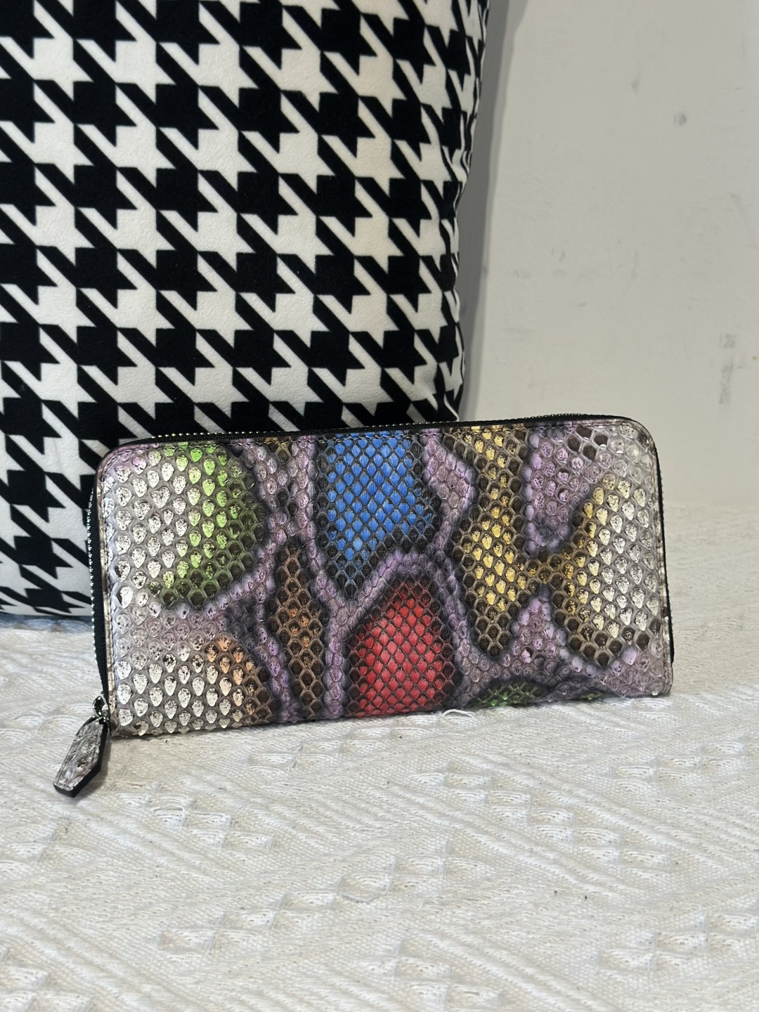 Python Leather Clutch Bag WPB020 photo 34