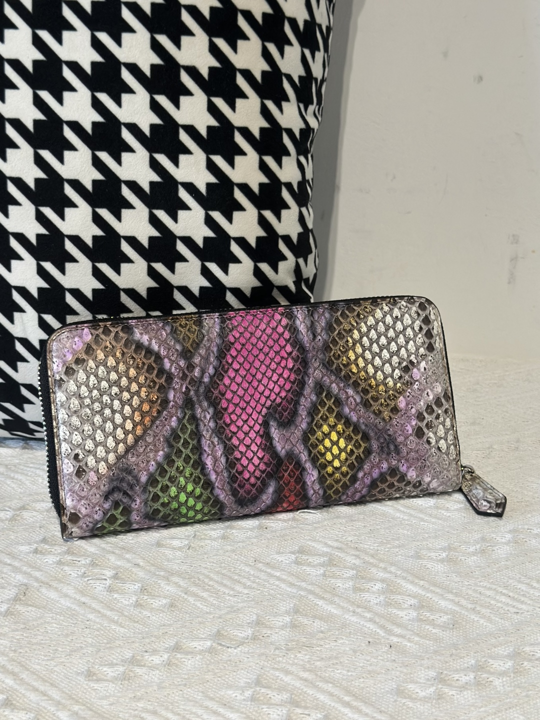 Python Leather Clutch Bag WPB020 photo 35