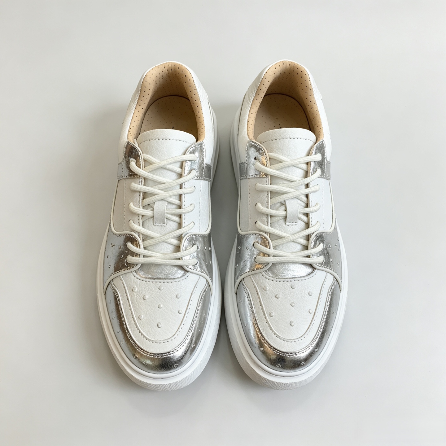 Ostrich Leather XL Sole Water-Dyed EVA Sole Low-Top Sneakers FOS001 photo 6