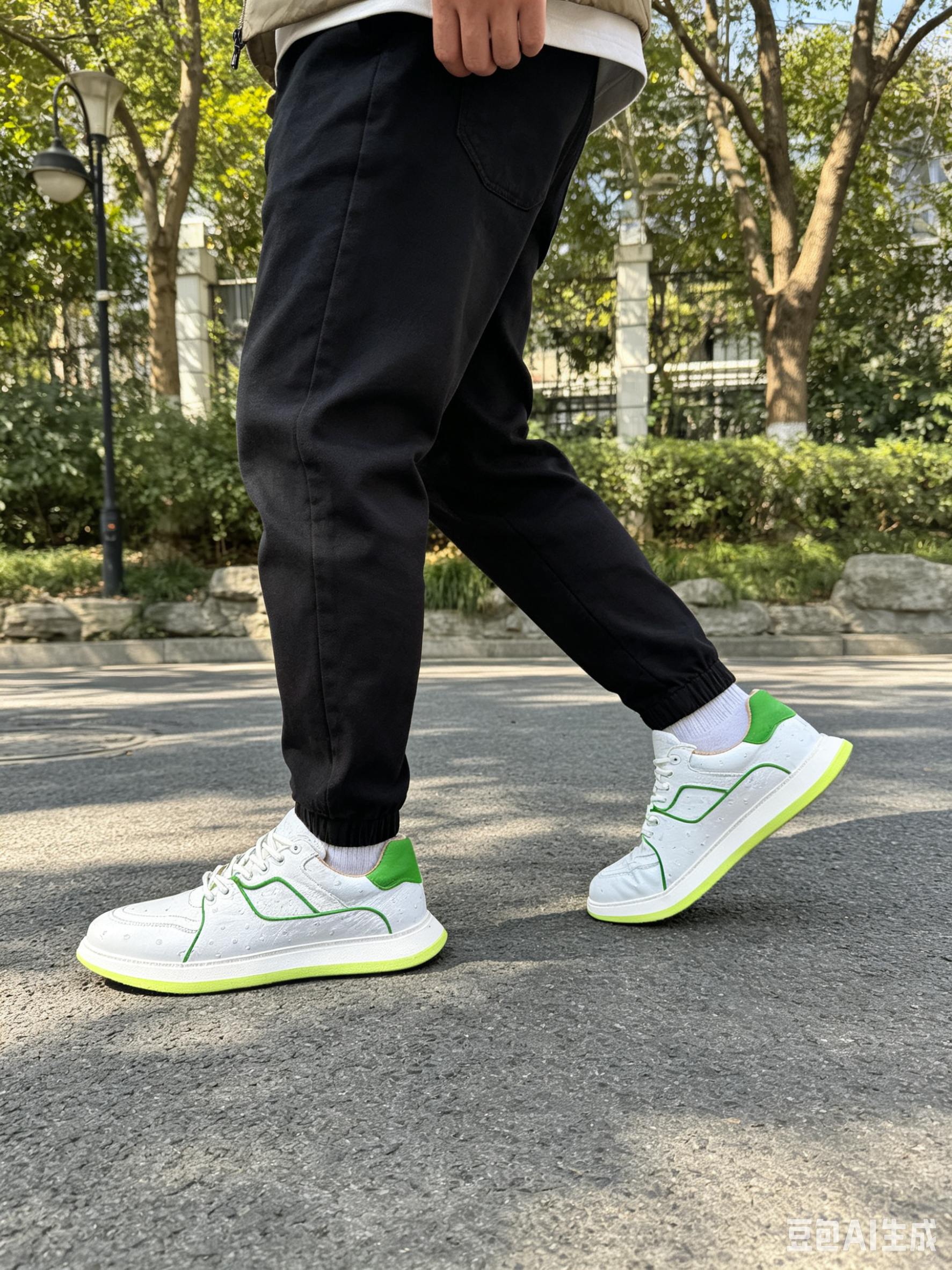 Ostrich Leather Custom Low-Top Sneakers FOS028