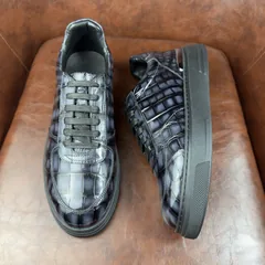 Crocodile Leather Nile Low-Top Sneakers BCS004 image 2