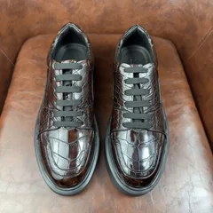 Crocodile Leather Nile Low-Top Sneakers BCS004 image 5