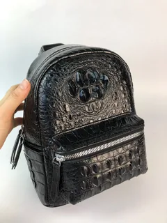 Crocodile Leather Women's Hornback 25 x 22 x 12cm Backpack HCB002 image 1