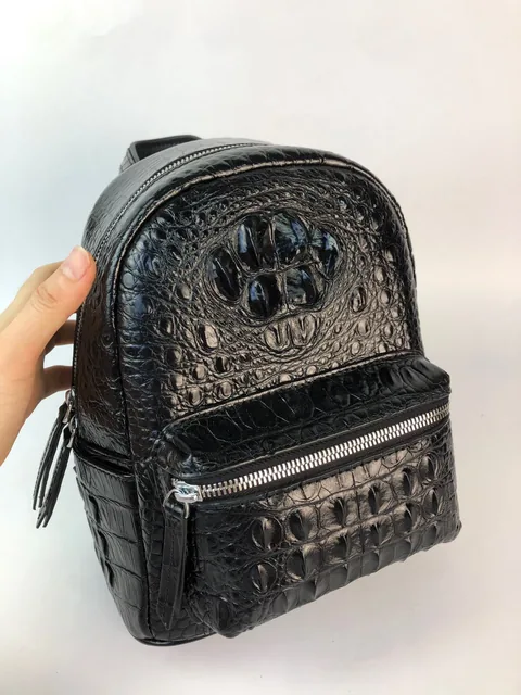 Crocodile Leather Women's Hornback 25 x 22 x 12cm Backpack HCB002