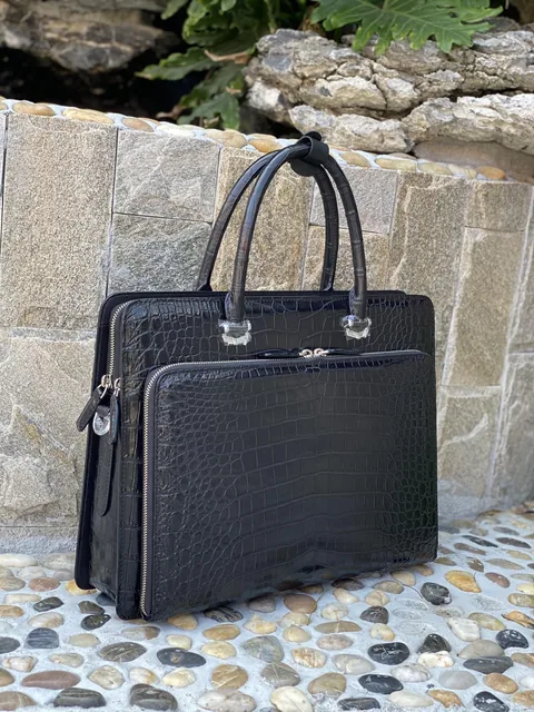 Crocodile Leather Classic Briefcase HCB003