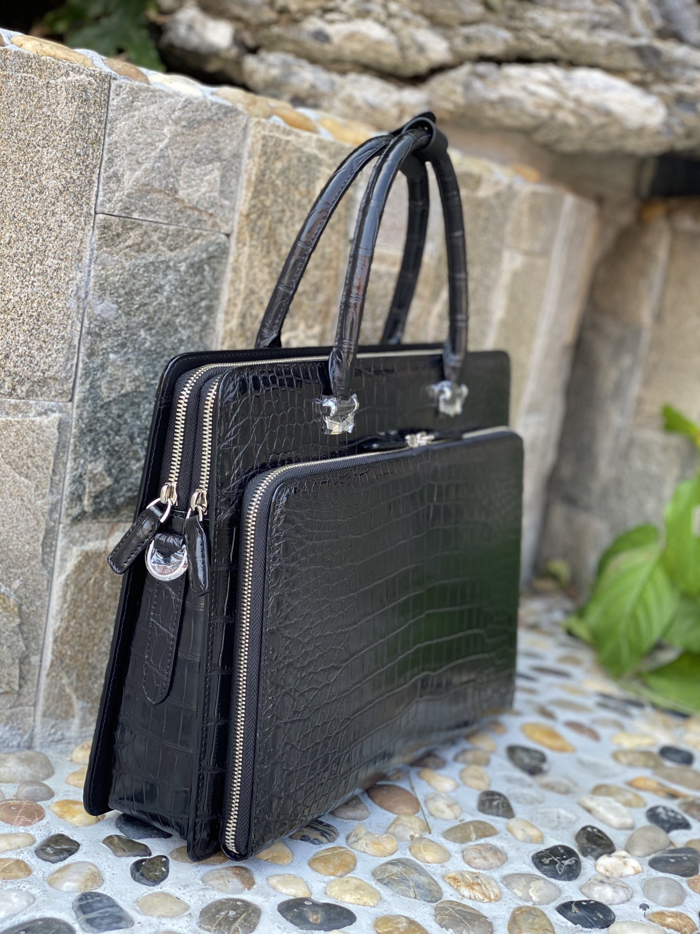 Crocodile Leather Classic Briefcase HCB003 image 6