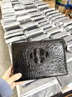 Crocodile Leather Full-Skin Head Cut Clutch Bag HCB004 image 1