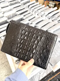 Crocodile Leather Full-Skin Head Cut Clutch Bag HCB004 image 2