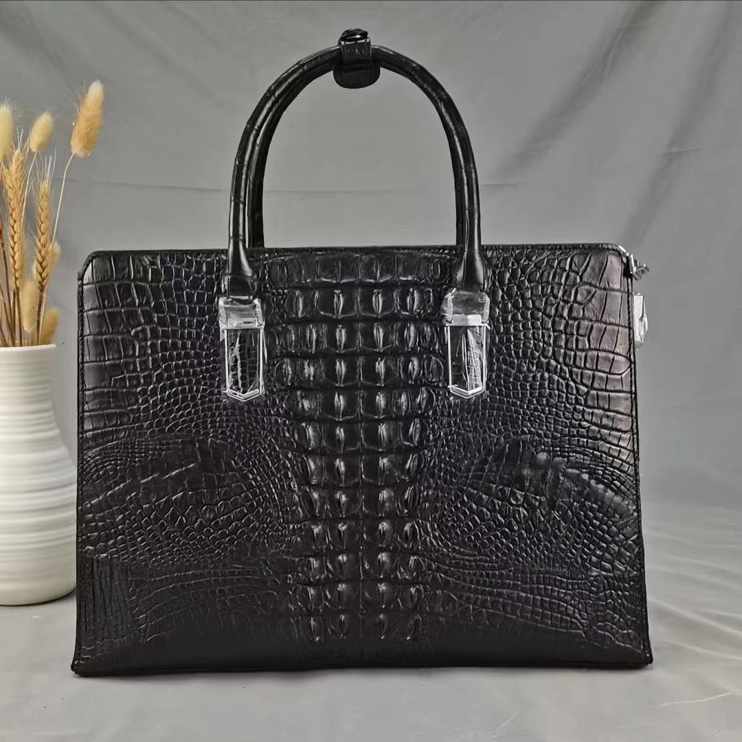 Crocodile Leather Men's Briefcase HCB006 image 2