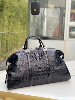 Crocodile Leather Head Cut Travel Bag HCB007 image 1
