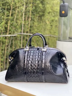 Crocodile Leather Head Cut Travel Bag HCB007 image 4