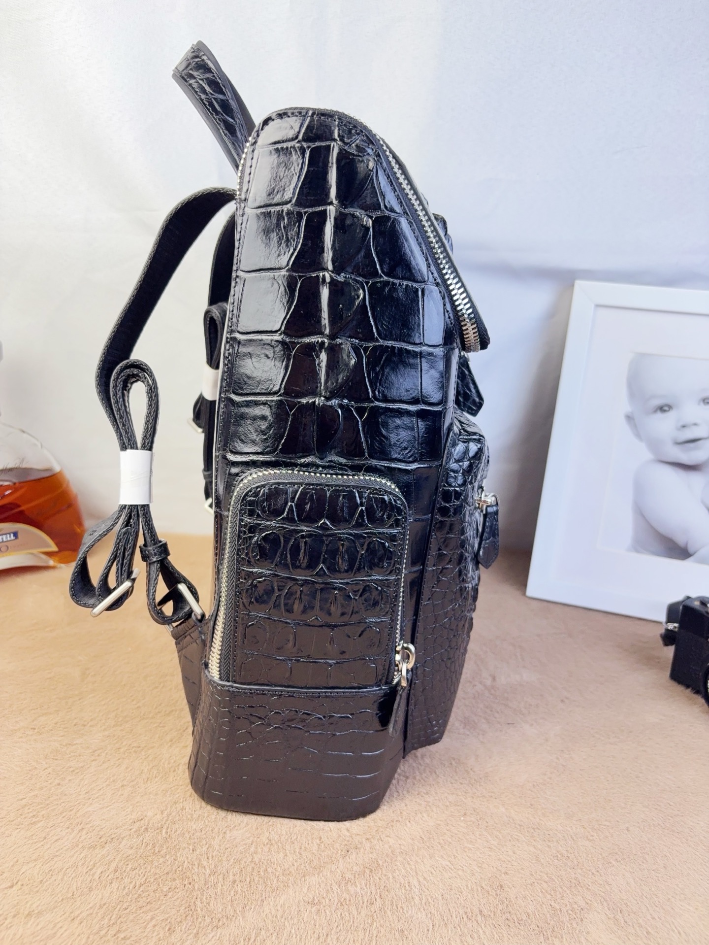 Crocodile Leather Men's Matte Nile Backpack HCB008 photo 2