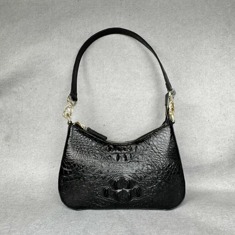 Crocodile Leather Women's Hornback 25 x 17 x 7.5cm Lightweight Underarm Bag HCB010