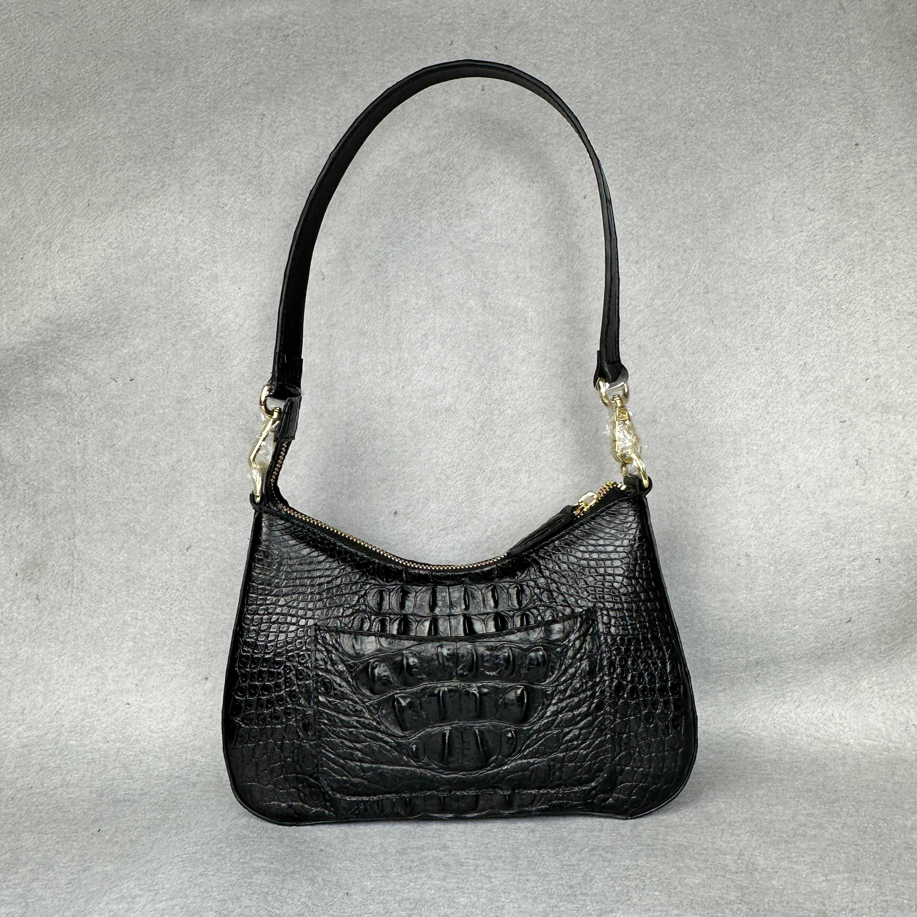 Crocodile Leather Women's Hornback 25 x 17 x 7.5cm Lightweight Underarm Bag HCB010 photo 2