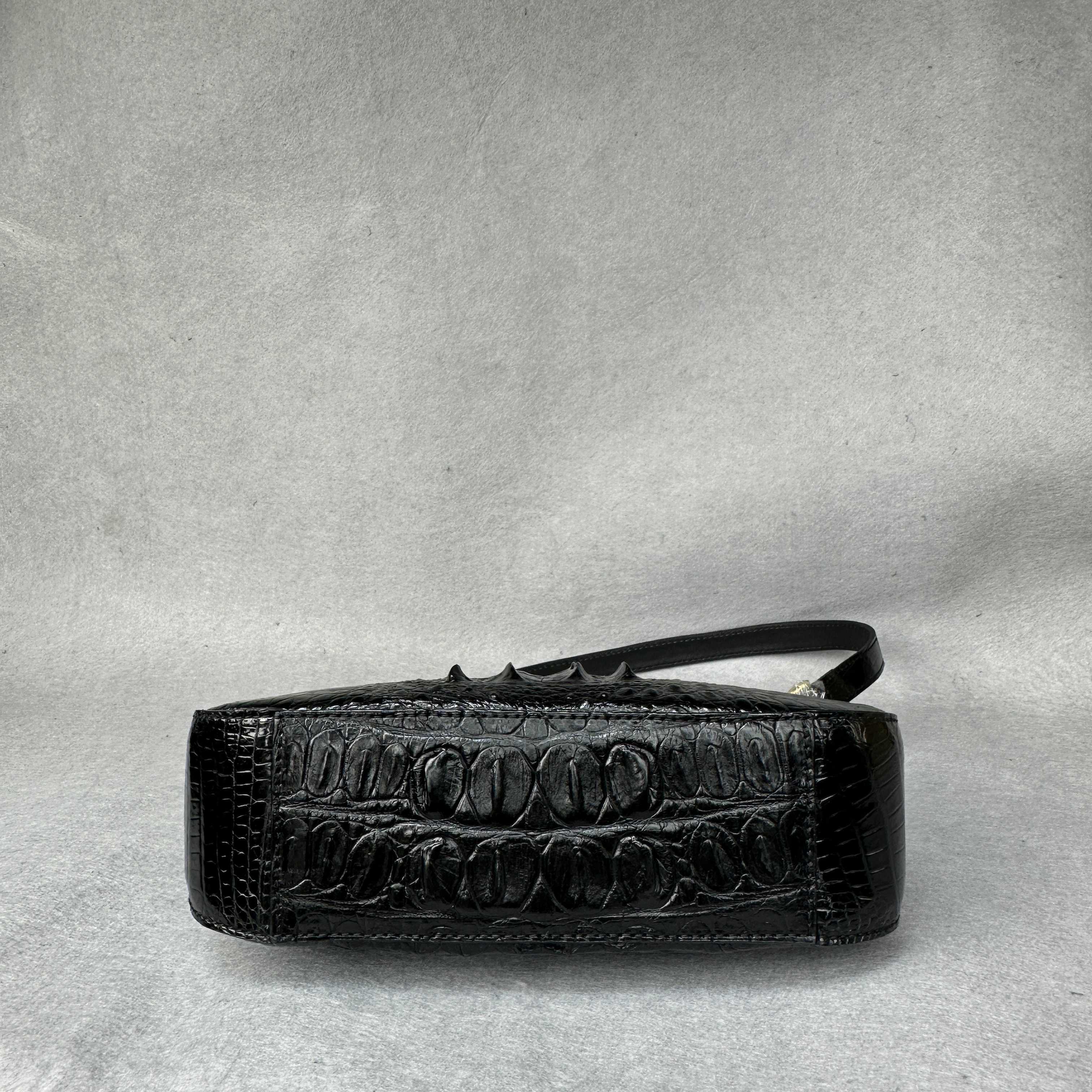 Crocodile Leather Women's Hornback 25 x 17 x 7.5cm Lightweight Underarm Bag HCB010 photo 5